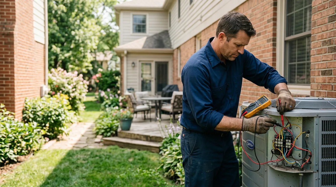 HVAC technician working near Roselle Park, NJ